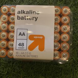 New 48 Pack Alkaline AA Batteries 