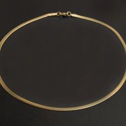 18k Gold Plated Snake Chain Necklace 