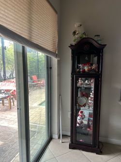 Curio cabinet beautiful cherry wood