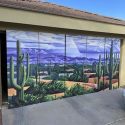 Multi Piece Desert Mural 