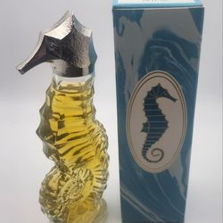 Vintage AVON Here's My Heart Cologne Sea Horse Miniature  1.5 Fl. Oz. Bottle, New in box