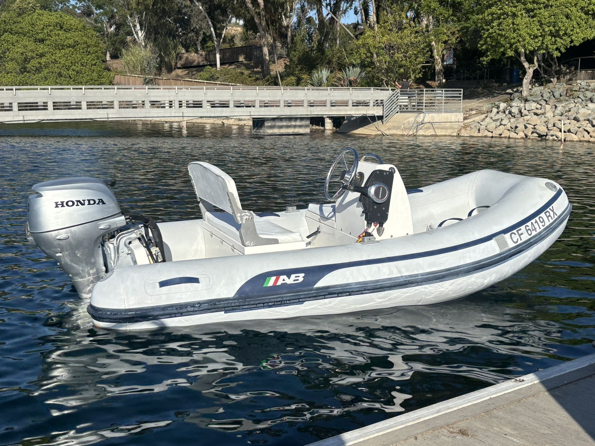 2018 AB 10’ RIB Inflatable Boat 20 HP Honda Turnkey Ready To Go