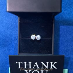 1CTW vvs Stud earrings Passes A Diamond Tester