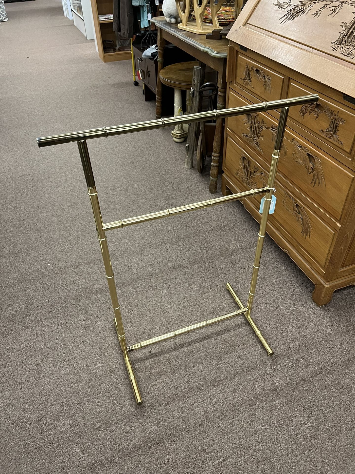 Vintage Brass Quilt Rack