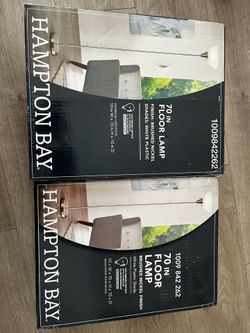 Floor lamp brushed nickel 70in