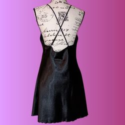 Black Slip Sleep Gown Dress Large