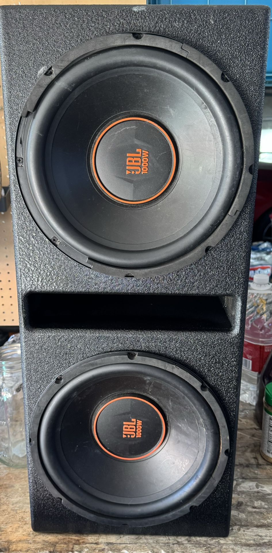 Two 12in JBL Subwoofers In Rugged Housing