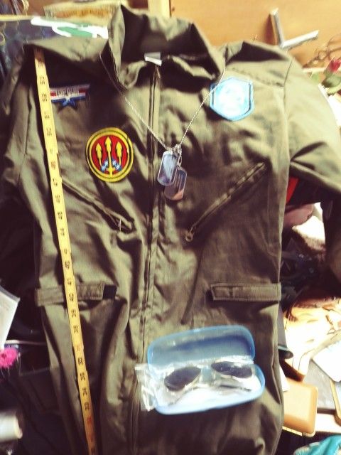 Brand New Spook Tacular Creations Flight Pilot Costume Size Small With Accessories