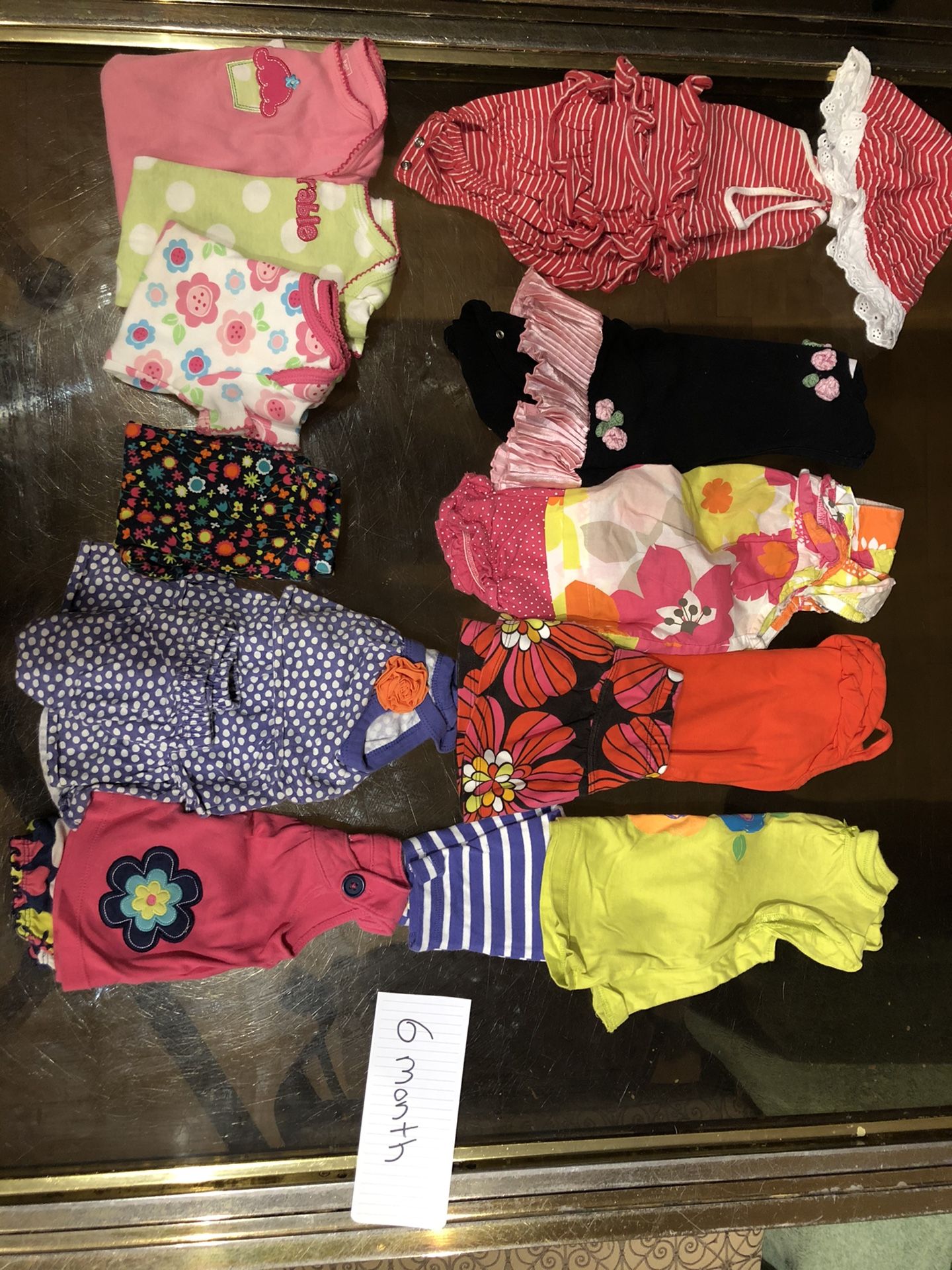 Baby Girl Clothes Size 6 Months