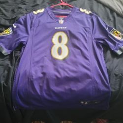Lamar Jackson On Field Jersey 100%AUTHENTIC  SZ LG $75 L