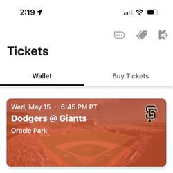 Giants Dodgers Tickets Wednesday Night 