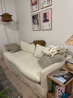 White Canvas Couch