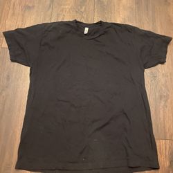 Mens Black T Shirt Size 2x By American Apparel #8