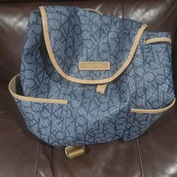 Blue Calvin Klein Backpack 