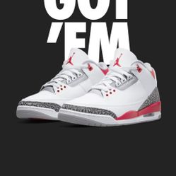 Jordan 3 Retro Fire Red (2022) Size 10M