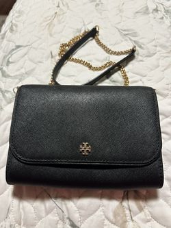 *New Black Tory Burch Chain Wallet
