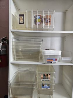 Clear Plastic Bins
