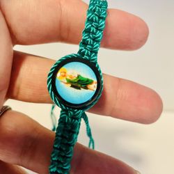 St Jude Thaddeus green bracelet