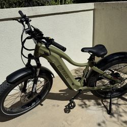 GOTRAX LIKE NEW 750W E-BIKE – OFF-ROAD – FAT TIRES – GREEN
