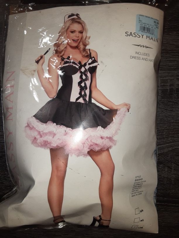 Halloween Costume Women's Ladies Sexy Size Adult Large French Maid