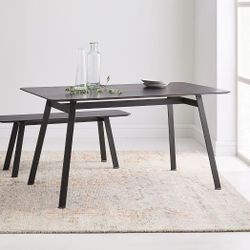 West Elm Ash Black Dining Table