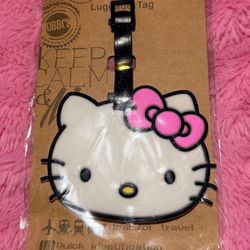 Sanrio Hello Kitty Luggage Tag Backpack ID Suitcase Travel