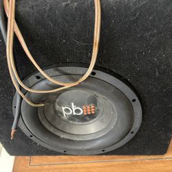 Power Bass 10” Sub With Low Profile Box 