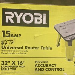 Ryobi 15 Amp Universal Router Table