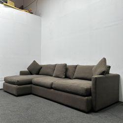 70% OFF Crate & Barrel 2 Piece Sectional Couch - With Delivery And Setup