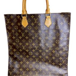 Louis Vuitton Monogram Canvas Sac Plat Tote Bag
