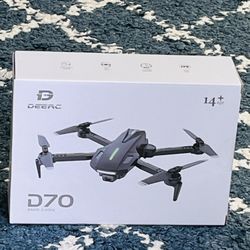 Brand New  DEERC Drone with Camera, D70 Drones with Camera for Adults 1080P HD