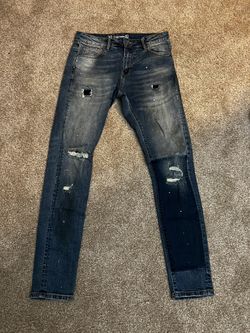 CRYSP DENIM dark wash jeans