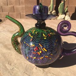 Christian    Thirion         handmade  Decorative Glass Teapots  