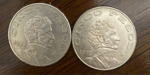 1972 Cinco Pesos- Mexico