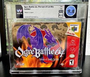 Wata SEALED 9.0 A++ Ogre Battle 64 NEW Not CGC Nintendo Rare Game!