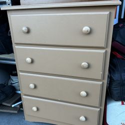 Tan Wood Dresser