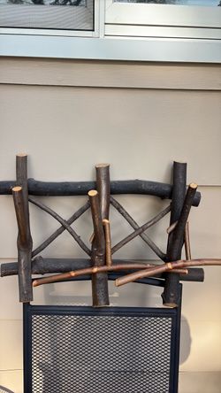 Rustic Wood Coat Rack and 2 Hangers