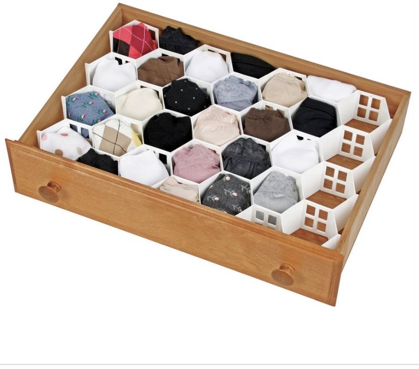 Honeycomb drawer organizer
