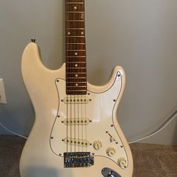 Mahar Electric Strat Style Guitar With Case.