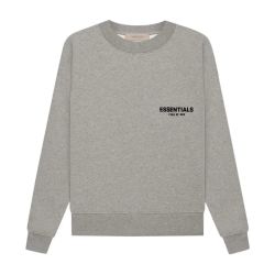 Grey Dark oatmeal essential crewneck