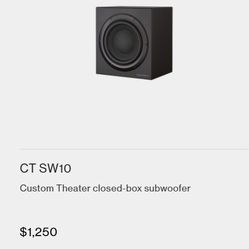 Bowers And Wilkins Subwoofer