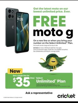 FREE MOTO G 