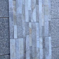 Beige Tile Mate Finish With Design Size Is 6”x24” Inches I Have 51’ Square Feet
