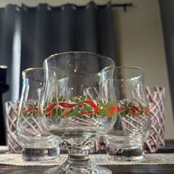 15 Piece Christmas Glass Set