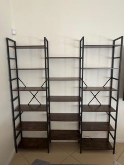Triple Wide Industrial Bookcase