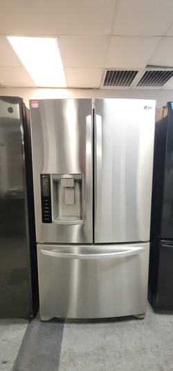 LG French Door Fridge – Stainless, Ice/Water, Bottom Freezer