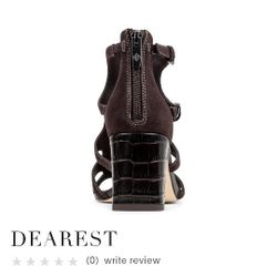 Donald Pliner Croc And Sway Leather Lady High Sandles