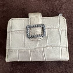 Women's Wallet Silver Outer Cover And Purple Inside