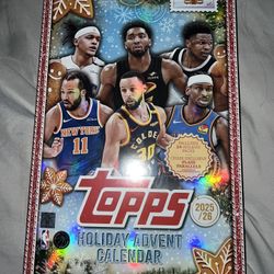 Topps basketball holiday advent calendar 