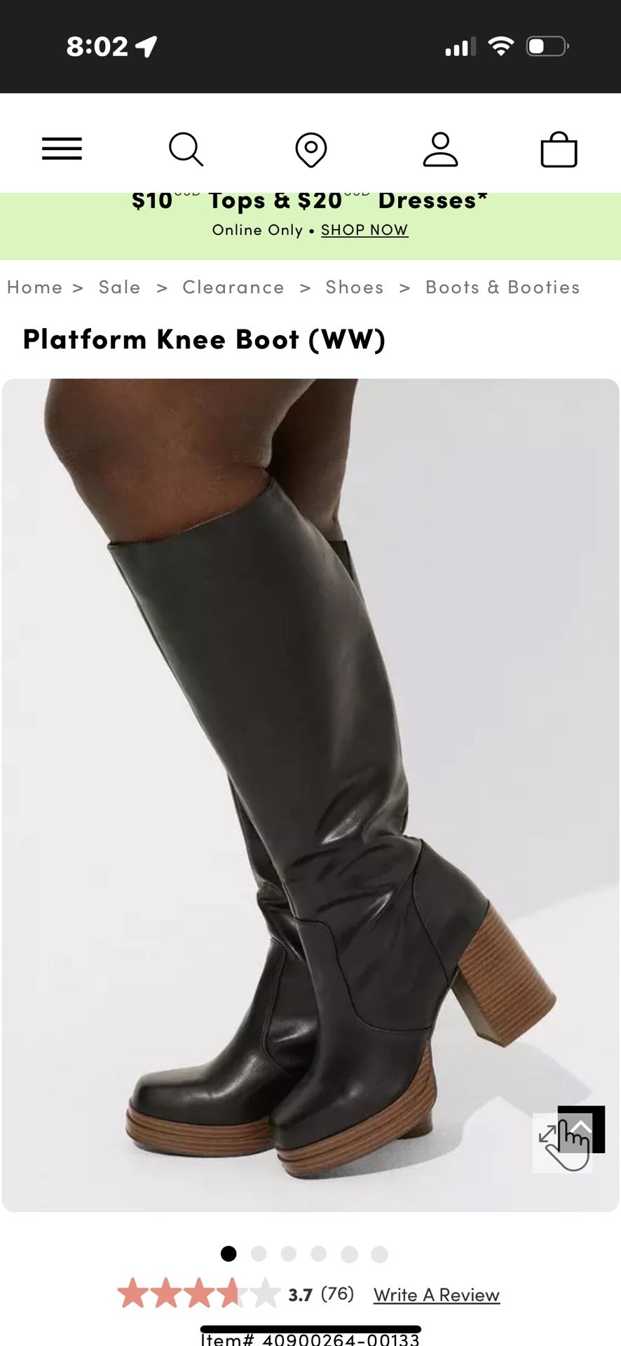 Torrid Platform Knee Knee-High Boots